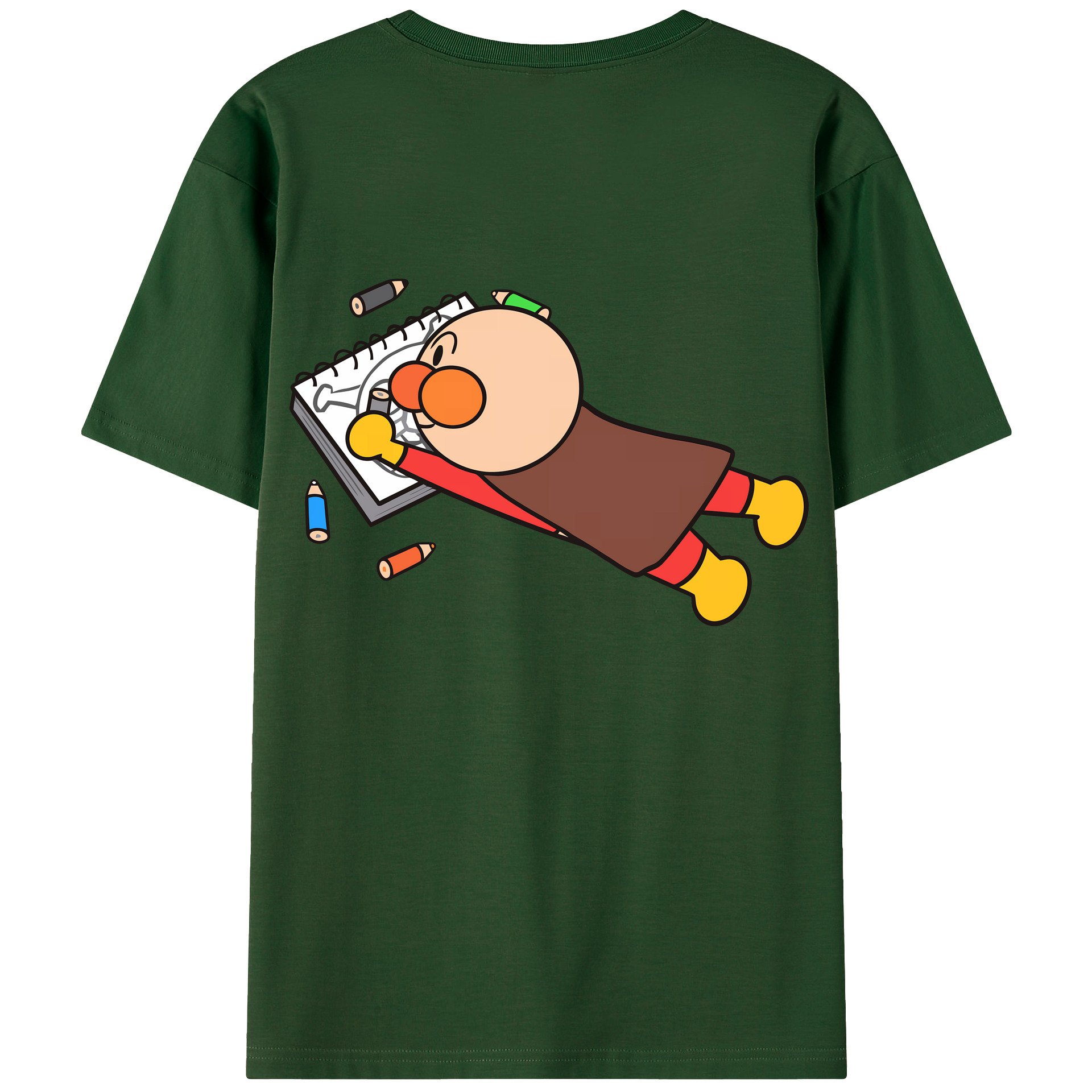 （画像用） アンパンマン Anpanman 綿100％半袖Tシャツ（背面プリント）